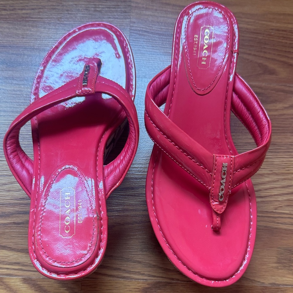 Coach Nella Platform Flip Flops – Women’s Size 7 – Pink